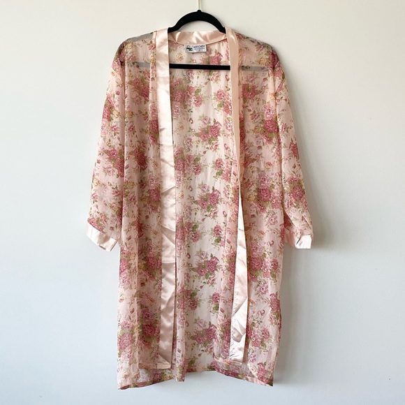 Pink Floral Kimono - Picture 1 of 5